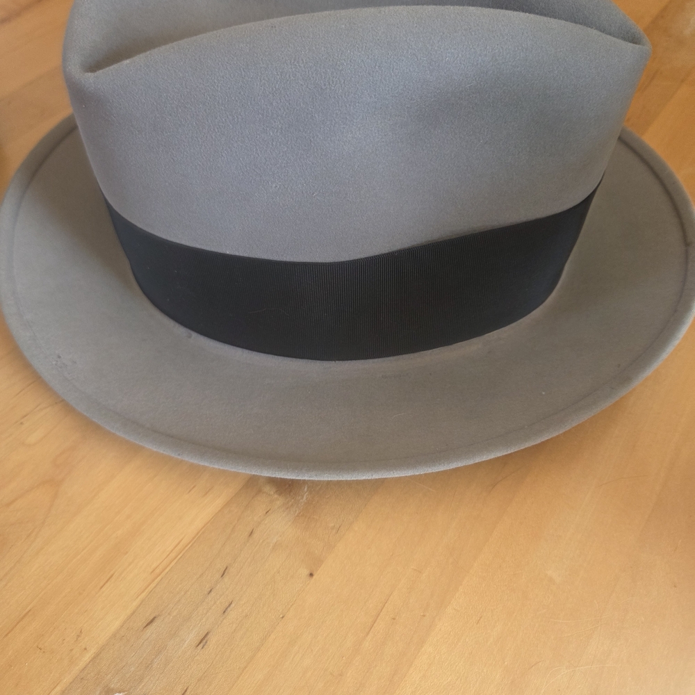 Gray Stetson 3x Beaver Quality With  Leather Headband..in Original Box